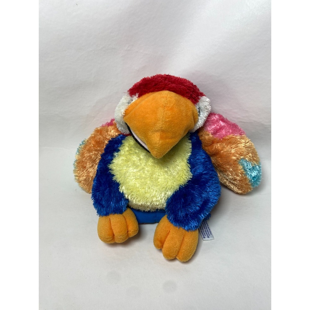 Aurora World Parrot Hand Body Puppet Plush‎ Macaw Stuffed Animal 10"